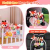 Car Seat Toys, Cute Deer Car Seat Toys for Babies 0-6 Months Boy, Stroller Toys with Crinkle, Teether, Music Box, Rattle, BB Squeaker for 0 3 6 9 12 Months Babies Infant Boys Girls Gifts (Cute Deer)