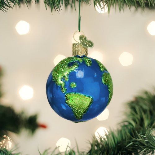 Old World Christmas Ornaments: Outer Space Gifts Glass Blown Ornaments for Christmas Tree, Planet Earth