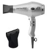 Parlux 3200 Plus Silver Hair Dryer and M Hair Designs Hot Blow Attachment Black (Bundle 2 Items)