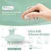 BEAUTLOHAS. Scalp Massager Soft Silicone Scalp Scrubber Silicone Head Scrubber Scalp Brush Hair Massager Scalp Shampoo Brush for Wet and Dry Hair for Women Men Kids(Green)