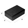MoKo Thin Yoga Blocks 2 pack, 9" x 6" x 3" High Density EVA Foam Yoga Block Exercise Bricks, Eco Friendly & Lightweight, Increase Flexibility & Balance, Great For Stretching & Holding Poses - Black