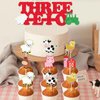 kreat4joy Farm Animal 3rd Birthday Decorations, Three i e i o Farm Party Decorations Backdrop Cake Topper Happy Birthday Banner, Farm Animal Balloons Cupcake Toppers for 3rd Kids Barnyard Farm Party