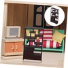 SKISUNO House Display Shelf Scale Dollhouse Furniture Miniature Display Rack for Sand Table and Accessories