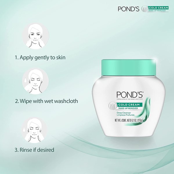 Pond's 9.5 oz. Cold Cream Cleanser Moisturizing Deep Cleanser & Makeup Remover
