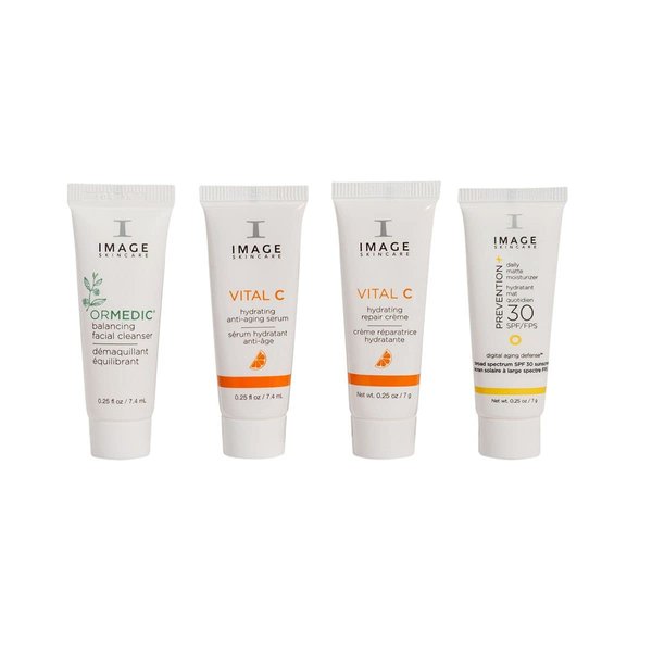 IMAGE Skincare, Four Star Favorites Introductory Skin Care 4 Step Regimen Set for Brighter, Healthier Looking Skin, Discovery Size