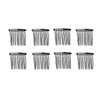 10 PCS 10 Teeth/4cm Long Hair Clip Combs Metal Wire Hair Combs Wire Twist Bridal Wedding Party Comb Barrettes Hair Pins Veil Hair Comb Bulk For Women Girls (Black)