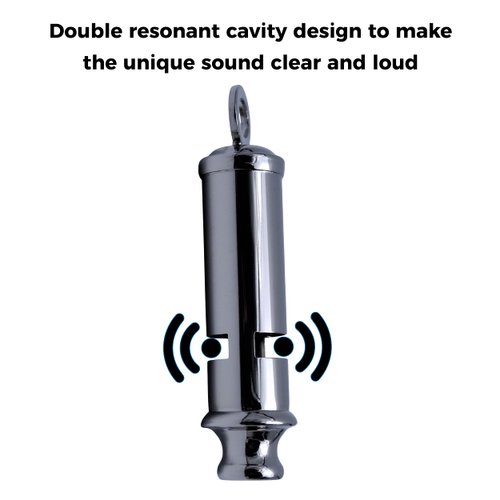 Mil-Tec British London Police Bobby ww1 Nickel Plated Iconic High-Pitched Loud Easy to Blow Survival Whistle