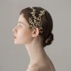 Asphire Handmade Bridal Rhinestone Hair Comb Shiny Iced Out Claw Chain Branch Side Comb Hair Clip Elegant Women's up-do Hair Piece Bridesmaid Headpiece for Wedding