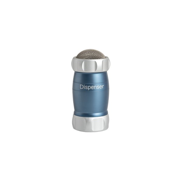 MARCATO Powder Dispenser Blue Icing Sugar Spreader, Anodized Aluminium, 10 x 5 x 5 cm, Elegant Design, Easy to Use