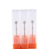 MZCMSL 3pcs 5mm Ball Head Cuticle Clean Drill Bits, Diamond Burrs Nail Bits for Manicure and Pedicure