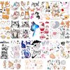 Cat Temporary Tattoos For Kids, Konsait Cute Cat Fake Tattoos Birthday Party Favors Waterproof Tattoos For Boys Girls Cat Party Favors Birthday Party Decoration Supplies Gift Bag Fillers, 24 Sheets