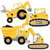 Big Dot of Happiness Dig It - Construction Party Zone - Dump Truck Bulldozer Backhoe Excavator Decorations DIY Baby Shower or Birthday Party Essentials - Set of 20