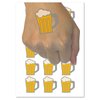 Beer Stein with Foam Temporary Tattoo Water Resistant Fake Body Art Set Collection - 15 2" Tattoos (1 Sheet)