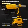 MONVICT Cordless Glue Gun for Dewalt 20V Battery with 50 Glue Sticks, Upgraded 100W Digital Temperature Adjustable Handheld Electric Power Full Size Heavy Duty Hot Glue Gun (Tool only)