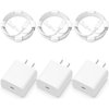 i.Phone 16/15 Charger Fast Charger [3-Pack] USB C Wall Charger 20W PD Charger with Cable, Compatible with 16/16 Pro Max/Plus,15/15 Pro Max/Plus,i.Pad 10th, Air 5th/4th and Other tpc Devices