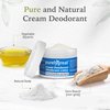 Purelygreat Cream Deodorant, Aluminum-Free, Deodorant Cream for Lasting Odor Control, Vegan, Cruelty-Free Natural Deodorant for Women & Men, Contains No Chemicals, Parabens, or BPA, Unscented, 1.76oz