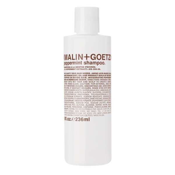 Malin + Goetz Peppermint Shampoo, 8 Fl. Oz. - Men & Women Clarifying Shampoo, Natural Hair Shampoo to Cleanse & Hydrate, Scalp Shampoo Treatment for All Hair Types, Vegan & Cruelty-Free