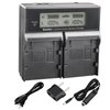 Kastar LCD Dual Fast Charger for Canon BP-A30, BP-A60, BP-A90 Batteries, CG-A10, CG-A20 Charger and Canon EOS C200, C200B, C220B, XF705 4K UHD, C300 Mark II PL Cinema EOS Cameras
