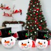 BELSITA 3pcs Christmas Balloons Snowman Aluminum Foil Balloons Black Hat Big Balloons Cute Cartoon Balloon Arch Kit for Christmas Party Supplies Accessories