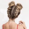 10 PCS Hair Bun Maker for Women Lazy Hair Curler Bun Clips Easy Magic Snap Roll Sponge Bun Donut Hair Maker for Women With Hair Ties (White)