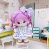 niannyyhouse 10cm~15cm 20cm Plush Doll Clothes Headdress Dresses Purple Skirt Outfit Doll Dressup (10cm~15cm)