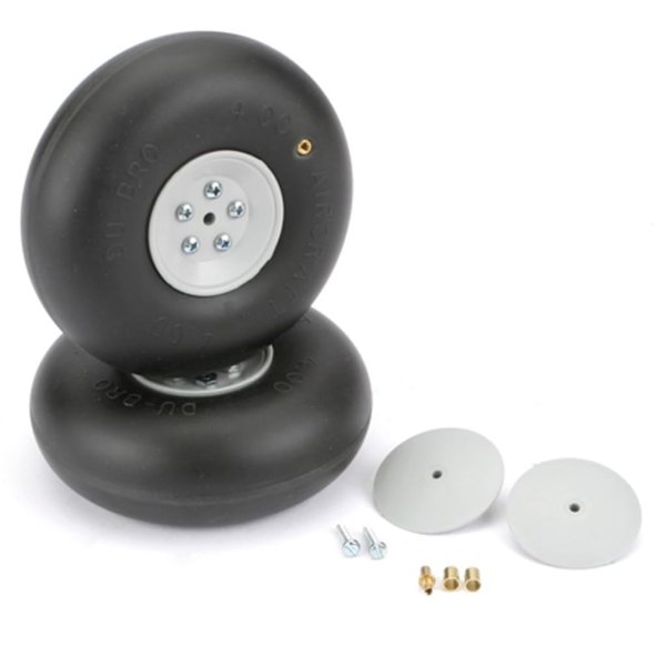 Du-Bro 400RV 4" Diameter Big Wheel (2-Pack)