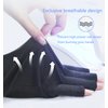 Doubao Anti UV Gloves for Gel Nail Lamp, Professional UV Protection Gloves for Manicures, Fingerless Gloves for Protecting Hands from Nails UV Light (Black)