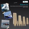 MARINE CITY Boat Emergency Durable Tapered Soft Conical Thru-Hull Wood Simple Design 7 Different Sizes Plugs Kit Drain Stopper Easy Use for Boats, Yachts, Marines, Ships (Pack of 10)