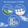 YMPBO 10 Pack Toothbrush Replacement Heads Compatible with 7AM2M AM101/AM105 Electric Toothbrush, Soft Dupont Brush Bristles, Black