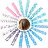 20 Pieces Teeth Hair Ties Dental Tooth Hair Accessories Elastic Ribbon Ponytail Holders No Crease Hair Bands Dental Hygienist Gift for Women Girls (Cute Teeth Pattern)