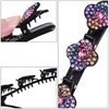 8 PCS Sparkling Crystal Stone Braided Hair Clips, Rhinestone Braided Hair Clips, Hairpin Duckbill Clip, With For Women and Girls
