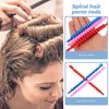 Healeved 20PCS Plastic Spiral Hair Perm Rods Barber Hairdressing Hair Rollers Perm Rod Spiral Hair Roller Hairdressing Styling Curling Perm Rod