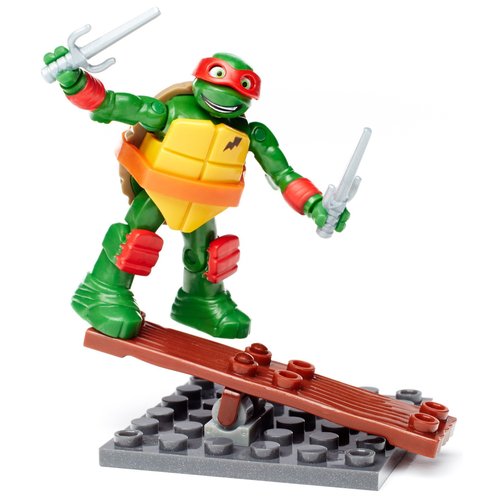 Mega Bloks Teenange Mutant Ninja Turtles Raph Seesaw Stunt Building Playset