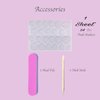 Gloss & Go 24 Reusable Artificial Fake Nail Set| Lightweight & Long Lasting| Easy To Use| Quick Fix For Festivals & Special Occasions