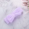 Molain Spa Headband, Bowknot Hair Bands Makeup Headbands Women Coral Fleece Elastic Headband Washing Face Hair Wrap for Washing Face Shower Sports Beauty Skincare (Purple)