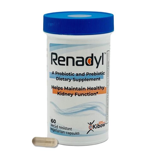 Renadyl Kidney Probiotic Supplement | Urea, Creatinine, & Uric Acid Support | 45 Billion CFUs | Clinically Tested, Non-GMO, & Made in USA, 60 Capsules (1 Bottle, 1 Month Supply)