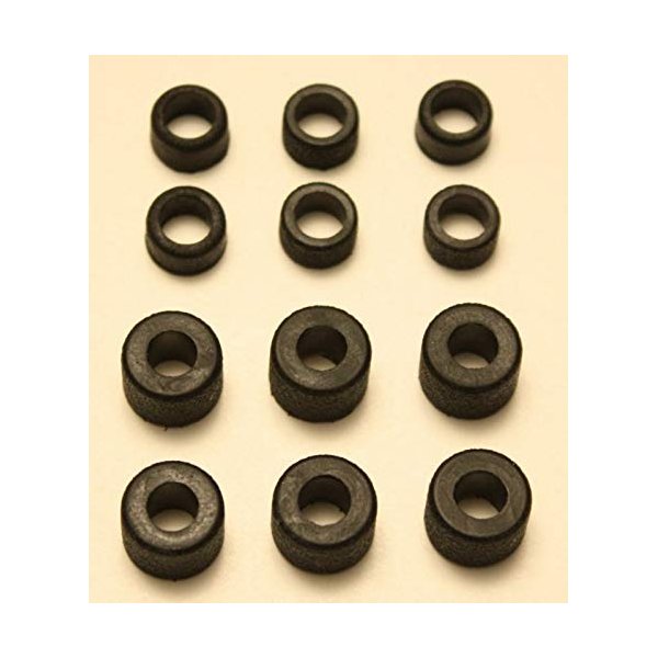 High Performance 6 Rear + 6 Front Tires for Tyco 440x2 Mattel HPX2 Tyco 440 Slot Cars 12 Tires Perfect Made