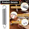 10 Pcs SP 9600 Extension Spring 1/4 Inch x 1-1/2 Inch Spring Extension 0.035 Inch Stainless Steel Mechanical Extension Compression Springs Steel Construction