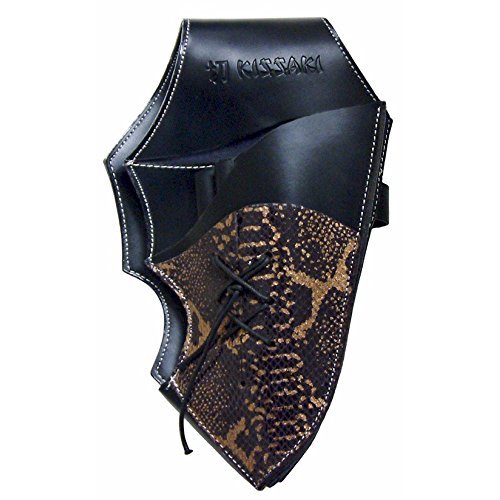 Kissaki Western Style Genuine Leather Hair Scissors Holster Hairstylists Cosmetologist Tool Pouch