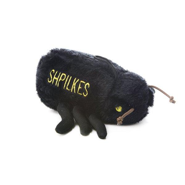Copa Judaica Chewish Treat Shpilkes Ant Squeaker Plush Dog Toy, 6.5 by 2.5-Inch, Black