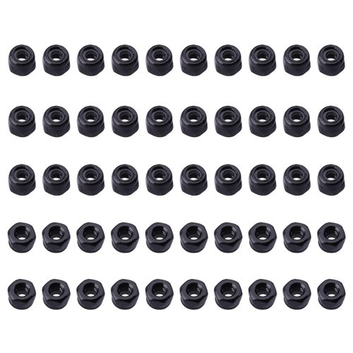 Hobbyfire 50Pcs M2 Lock Nuts for SCX24 Wheels JLU AXI00002 C10 AXI00001 Bronco C10 AXI00001 AXI00005 Gladiator AXI00006 AXI90081 Axial 1/24 RC Crawler Car