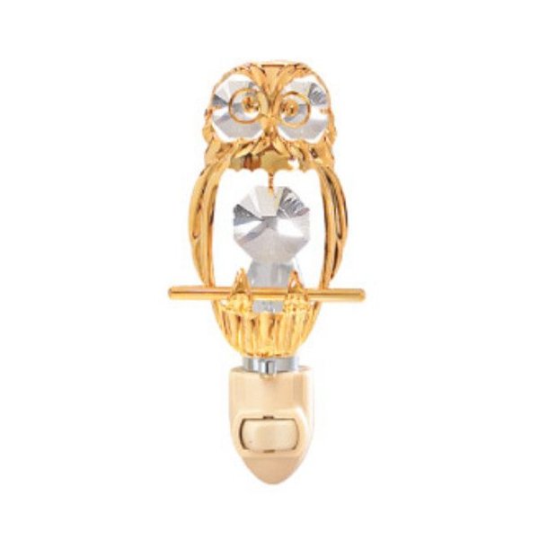 Owl Night Light Clear Mascot Crystals
