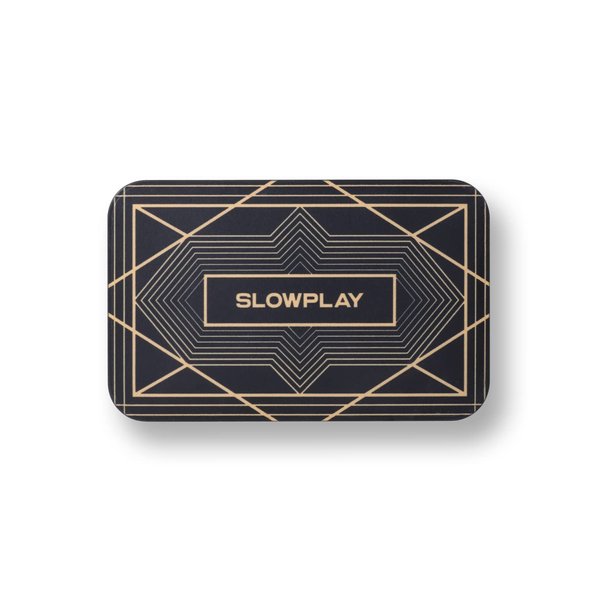 SLOWPLAY Rectangular Poker Chips Plaques in Black, Pack of 10 Pcs, European Style Professional Plaques Without Denomination, 34-Gram Ceramic Composite