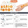 Orange Temporary Tattoos 10 Sheets 100 PCS Little Cutie Baby Shower Party Decorations Favors Supplies Oh Baby Theme Birthday Stickers Christmas Gifts for Boys Girls Class School Prizes Carnival
