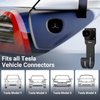 Tera EV Charger Cable Holder for Tesla: Waterproof Material Electric Car Wall Mount Connector Holder with J-Hook Charging Cable Holder Organizer Electric Vehicle Charging Station Accessories