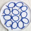 Elastic Hair Ties Elastics,Stretchy Rubber Bands,Pack of 12,Women Elastic Knotted Hair Rope Ponytail Holders for Women Girls(Blue)