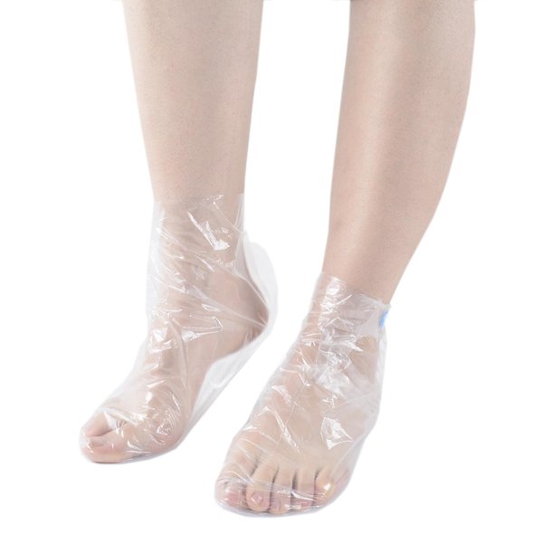 200Pcs(100Pairs) Disposable foot film cover, Paraffin Bath Liners for Foot, foot film cover, anti cracking plastic bag, household cling film, trial shoe, foot cover, sock cover,Wax thera-py Foot Bag