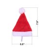 2 Pcs Pet Christmas Santa Hats Dog Cat Plush Xmas Red Hat Merry Christmas Caps Adjustable Puppy Kitten Headpiece Cosplay Costume Holiday Party Supplies Decorations Comfort Liner Soft Hair Accessories