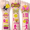 Gameza Softball Temporary Tattoos Stickers - 240+ Softball Party Favors Decorations Supplies Sports Themed Fake Tattoos for Girls Boys Softball Face Tattoos Stickers Bulk Gift for Party Kids