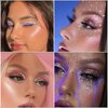 10 Sheets Gems Stickers, Eye Body Face Gems Jewels for Makeup Self Adhesive Crystal Rainbow Rhinestones for DIY Craft Nail Body Makeup Festival